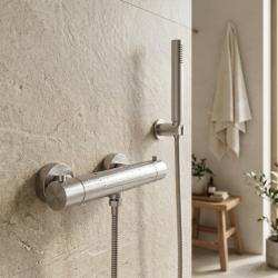 Aquanello Eterna Robinet termostatic de duș cu montare la suprafață din oțel inoxidabil ET2600-02